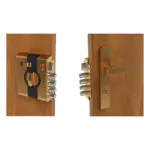 QUBA - MAIN DOOR LOCKS - STRONGHOLD Q MDS 232 (STRONGHOLD MAIN DOOR SET-1 SIDE KEY / KNOB WITH DIMPLE KEY) - Rose Gold (Available in Antique Brass Matt, Milango Beige, Jet Black Matt) - 15 Years Warranty*