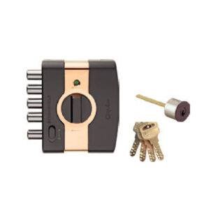 QUBA - MAIN DOOR LOCKS - STRONGHOLD Q 234 (STRONGHOLD DEAD LOCK-1 SIDE KEY / KNOB WITH DIMPLE KEY) - Jet Black Matt (Available in Antique Brass Matt, Milango Beige, Rose Gold) - 15 Years Warranty*