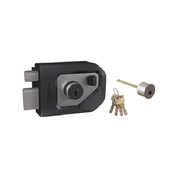 Quba - Main Door Locks - Valiant Q 259 - JBM QUBA - MAIN DOOR VALIANT LOCKS - VALIANT Q 259 (VALIANT DEAD LOCK- BOTH SIDE KEY / KNOB WITH DIMPLE KEY) - Jet Black Matt (Available in Stainless Steel, Antique Brass Matt, Rose Gold Matt) - 15 Years Warranty*